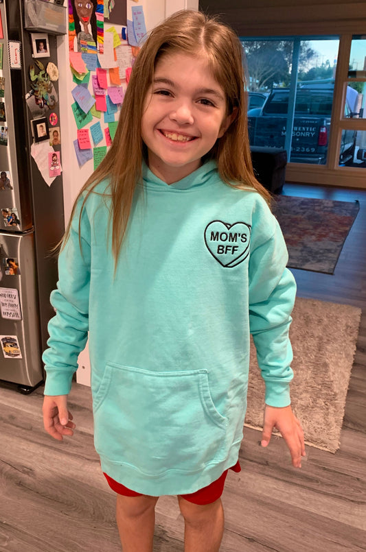 Mom’s BFF embroidered hoodie