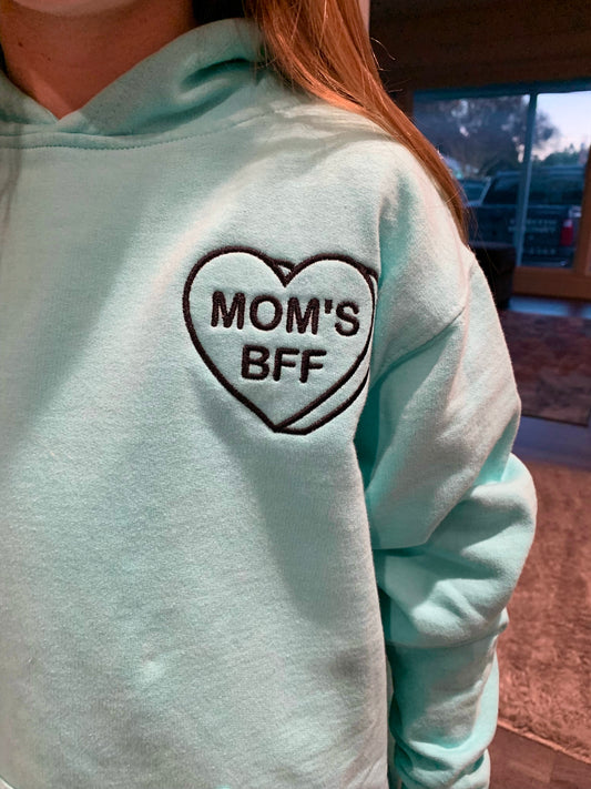 Mom’s BFF embroidered hoodie